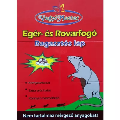 Egér és rovarrágcsáló nagy ragasztós lap /019/