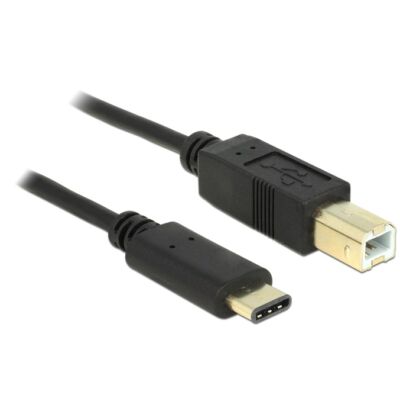 Delock Kábel USB Type-C 2.0 dugó > USB 2.0 B-típusú dugó 2,0 m fekete