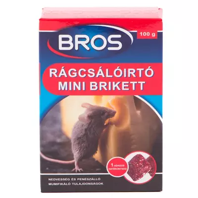 Bros rágcsálóirtó mini brikett 100g