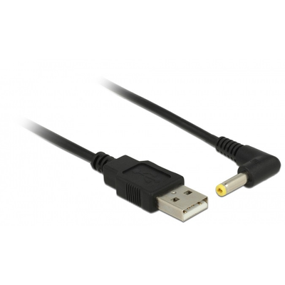 Delock USB tápkábel > DC 4,0 x 1,7 mm apa 90° 1,5 m hosszú