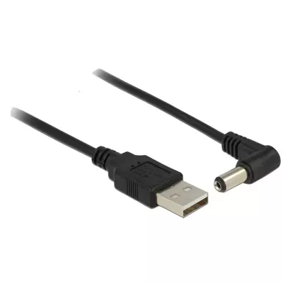 Delock USB tápkábel > DC 5.5 x 2.1 mm apa 90° 1.5 m