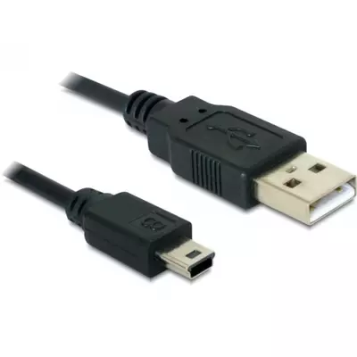 Delock USB 2.0-A  USB Mini-B 5 tűs, 0,70 m (apa/apa) kábel