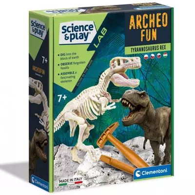 Science & Play: T-Rex fluoreszkáló régészeti készlet - Clementoni