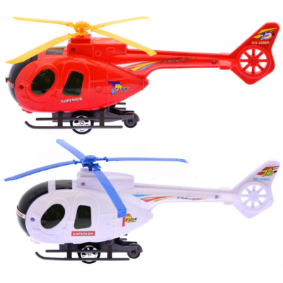 Játék helikopter 28 cm fehér színben ja2260