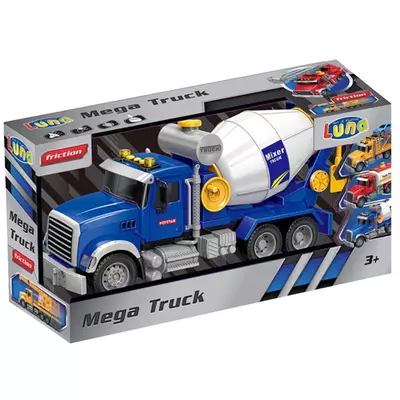 Mega Truck: Betonmixer teherautó fénnyel és hanggal 40x14x21cm