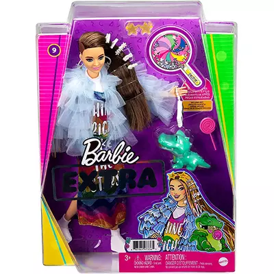 Barbie: Extravagáns baba szivárványos ruhában - Mattel