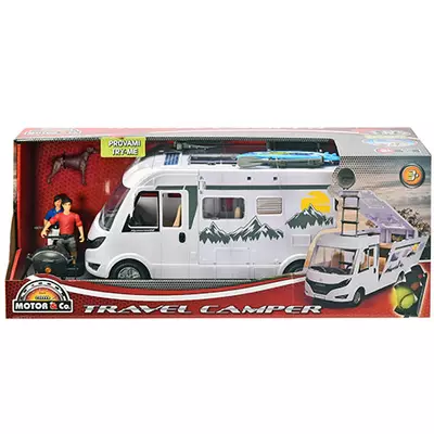 Hymer Camping Van lakóautó kiegészítőkkel 30cm - Dickie Toys