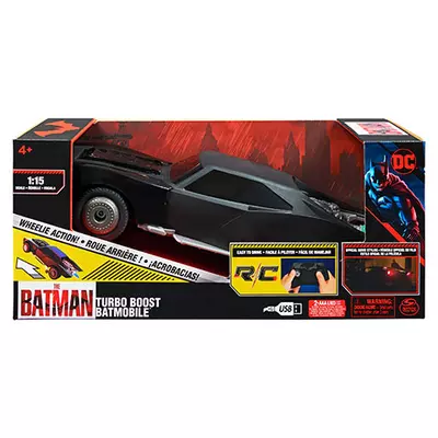 DC Comics - The Batman: RC Turbo Boost Batmobile távirányítós autó - Spin Master