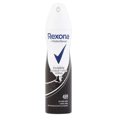 Rexona deo 150ml invisible black + white spray dezodor