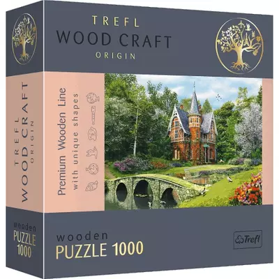 Wood Craft: Viktoriánus ház 1000db-os prémium fa puzzle - Trefl