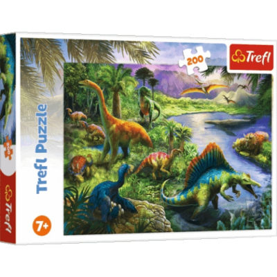 Ragadozó dinoszauruszok 200db-os puzzle - Trefl