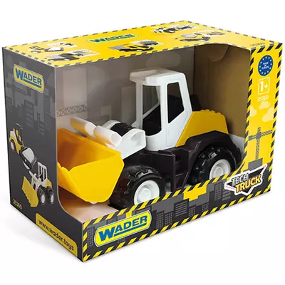 Tech Truck homlokrakodós traktor dobozban 27cm - Wader