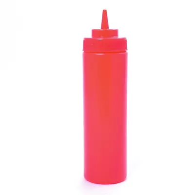 Műanyag szósznyomó palack piros színben 0,7L 80071835