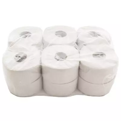 Újrahasznosított ipari natúr WC papír 19cm 12 tekercs 1 rétegű 