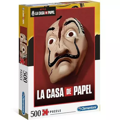 A nagy pénzrablás: Dali maszk 500db-os puzzle - Clementoni