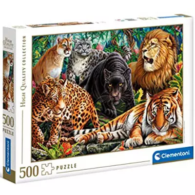 Vadmacskák HQC puzzle 500db-os - Clementoni