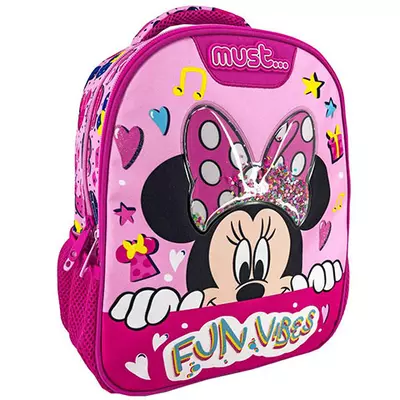 Minnie egér Fun Vibes 3D mintás ovis hátizsák 27x10x31cm