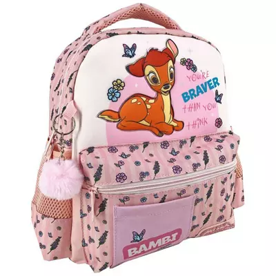 Bambi pink 3D mintás ovis hátizsák 27x10x31cm