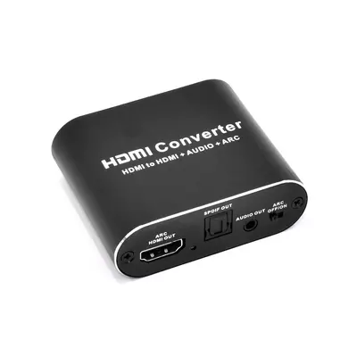 Thunder ADC-101, HDMI audio leválasztó, digitális-analóg adapter + ARC (fém ház)