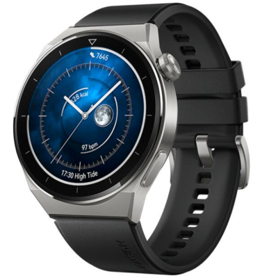 Huawei Watch GT 3 Pro 46mm (Odin-B19S) Fluoroelastomer szíj (strap) fekete (black) okosóra