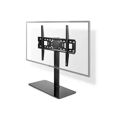 Thunder TVSM45 - ASZTALI, edzett üvegtalpas LCD/LED/Plazma TV és monitortartó konzol, 32" - 65"