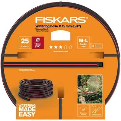 Fiskars Locsolótömlő, 19 mm (3/4'), 25 m Q3 (1027100)