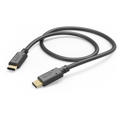 Hama FIC E3 adatkábel usb 2.0 type-c/type-c (480mbps) 1,5m, fekete (201591)