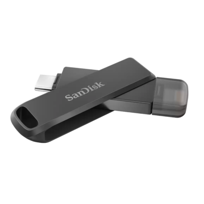 Sandisk ixpand flash drive luxe 64gb, usb-c+lightning (186552)