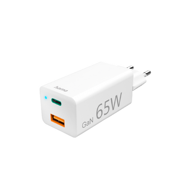Hama FIC E3 univerzális hálózati usb & type-c töltő gan PD/QC - fehér (65W) (201643)