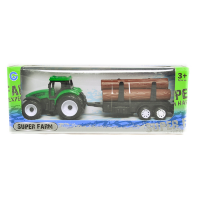 Játék mini faszállító traktor JA7530
