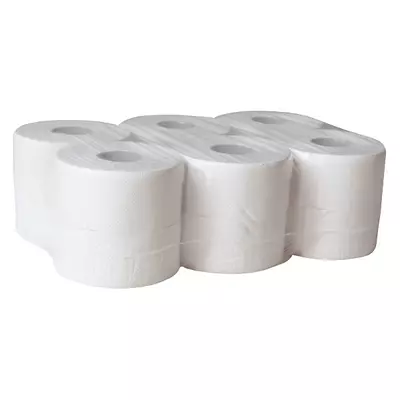 Újrahasznosított törtfehér ipari WC papír 19cm 12tekercs 2rétegű