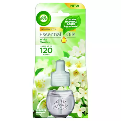Air Wick fehér virágok illatú elektromos légfrissítő utántöltő 19ml