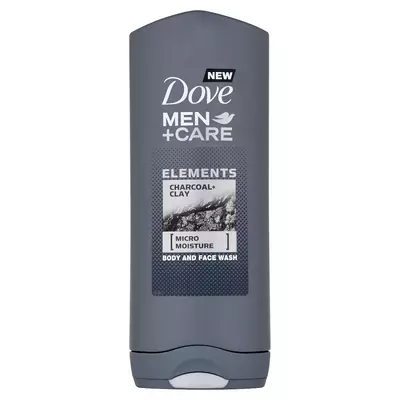 Dove men+care charcoal&clay tusfürdő 400ml