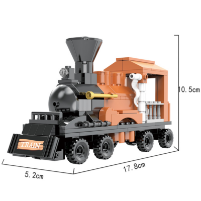 3az1-ben vadnyugati vonat vagy aranyásó | 212 db építőkocka | lego-kompatibilis építőjáték | COGO 3069
