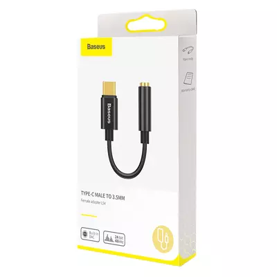 Baseus CATL54-01 USB-C - 3,5 mm jack adapter, fekete