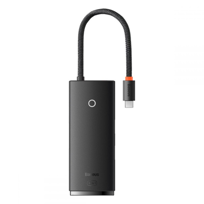 Baseus Lite 5 portos Type-C HUB dokkolóállomás (Type-C HDMI+USB3.0*3+PD) WKQX040001 Fekete