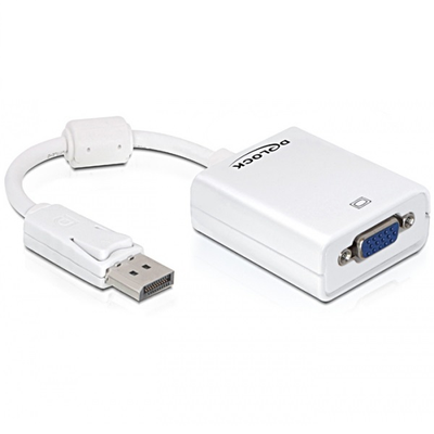 Delock Adapter Displayport apa > VGA 15tűs anya