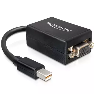 Delock adapter mini Displayport > VGA 15 pin anya - fekete