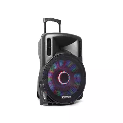 Fenton FT15LED (15") 800W akkumulátoros hordozható hangfal (1xMik + MP3 + Bluetooth)