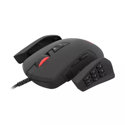 Genesis Xenon 770 Világítós optikai gamer egér 10200 DPI, fekete