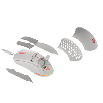 Genesis Zircon X Vezeték nélküli gamer egér Jubileumi kiadás 19000DPI, fehér