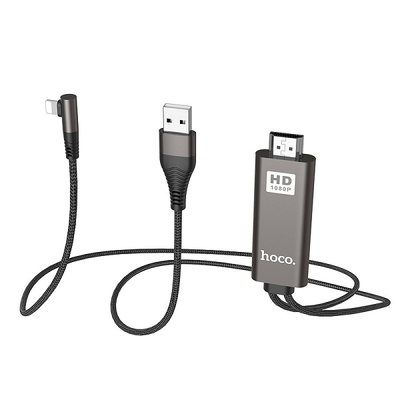HOCO adapter HDMI Lightning 8-pin UA14 fekete