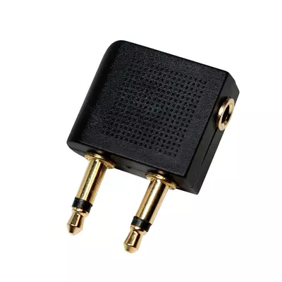 Logilink Audioadapter, 2x 3,5 mm 2-Pin/M   3,5 mm 3-Pin/F, 90 -os szög