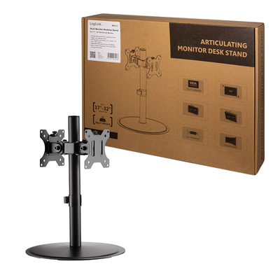 Logilink Dupla monitor állvány, 17-32", acél