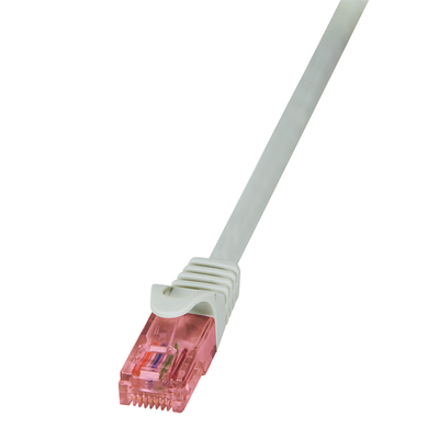 LogiLink Patch kábel PrimeLine, Cat.6, U/UTP, szürke, 0,5 m