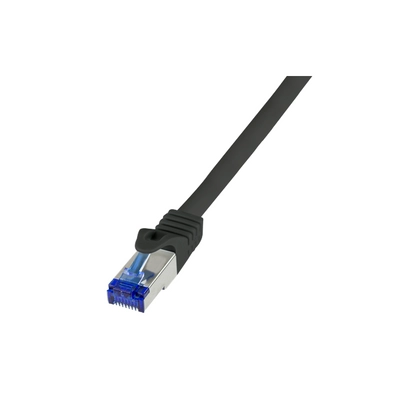 Logilink Patch kábel Ultraflex, Cat.6A, S/FTP, fekete, 0,25 m