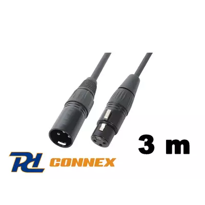 PD Connex CX100-3 DMX kábel (XLR mama - XLR papa) - (3 m)