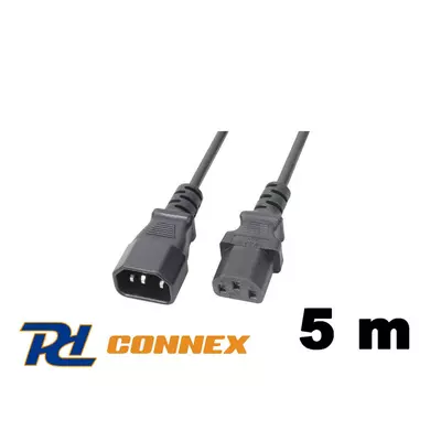 PD Connex CX18 230V tápkábel hosszabbító 5m (IEC C14 - IEC C13)