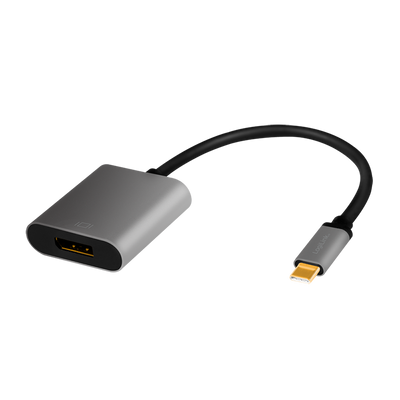 Logilink USB 3.2 Gen1 Type-C adapter, C/M DP/F, 4K, alu, 0,15 m