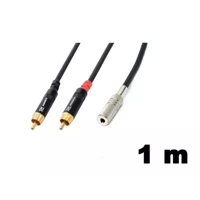 PD Connex GX25-1 sztereo jelkábel (3,5 mm Jack mama - 2x RCA) - (1 m)